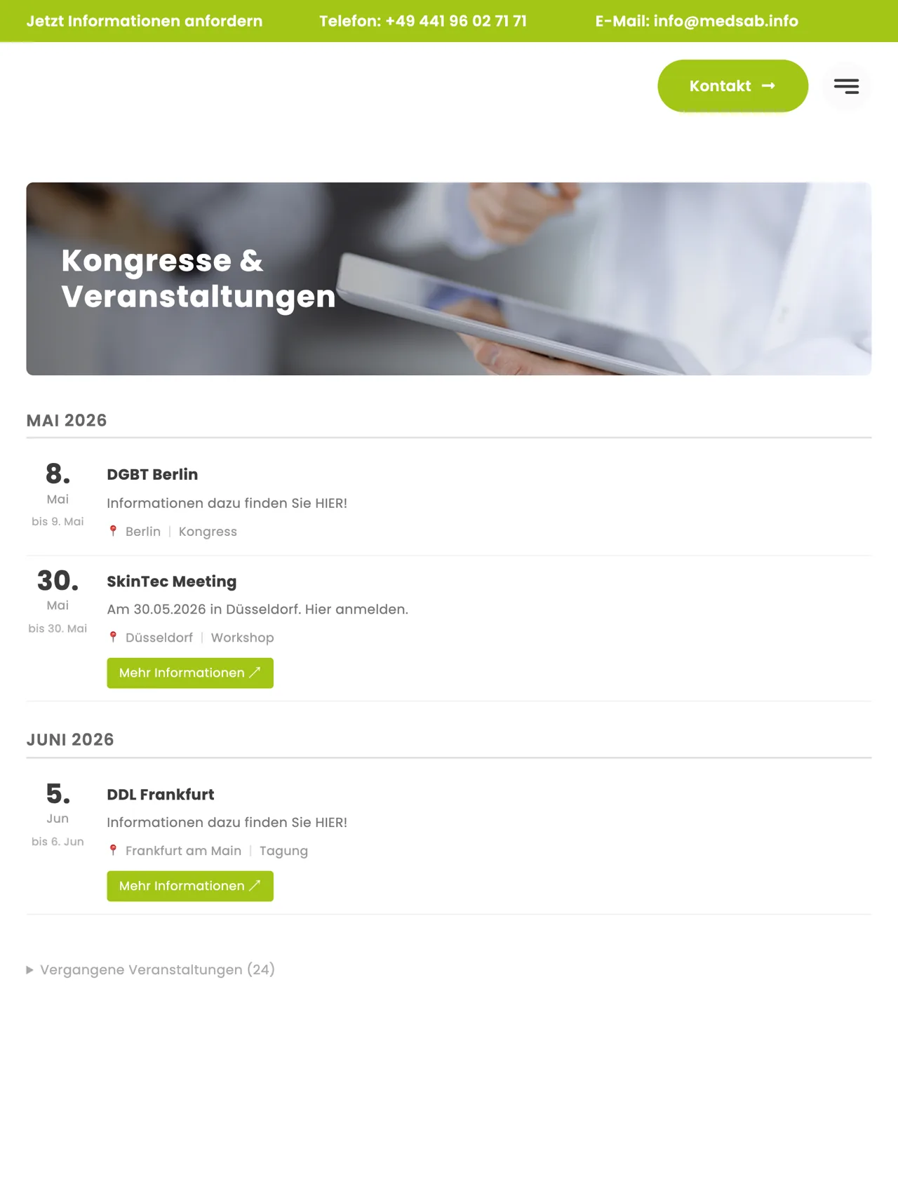 medsab Events Plugin
