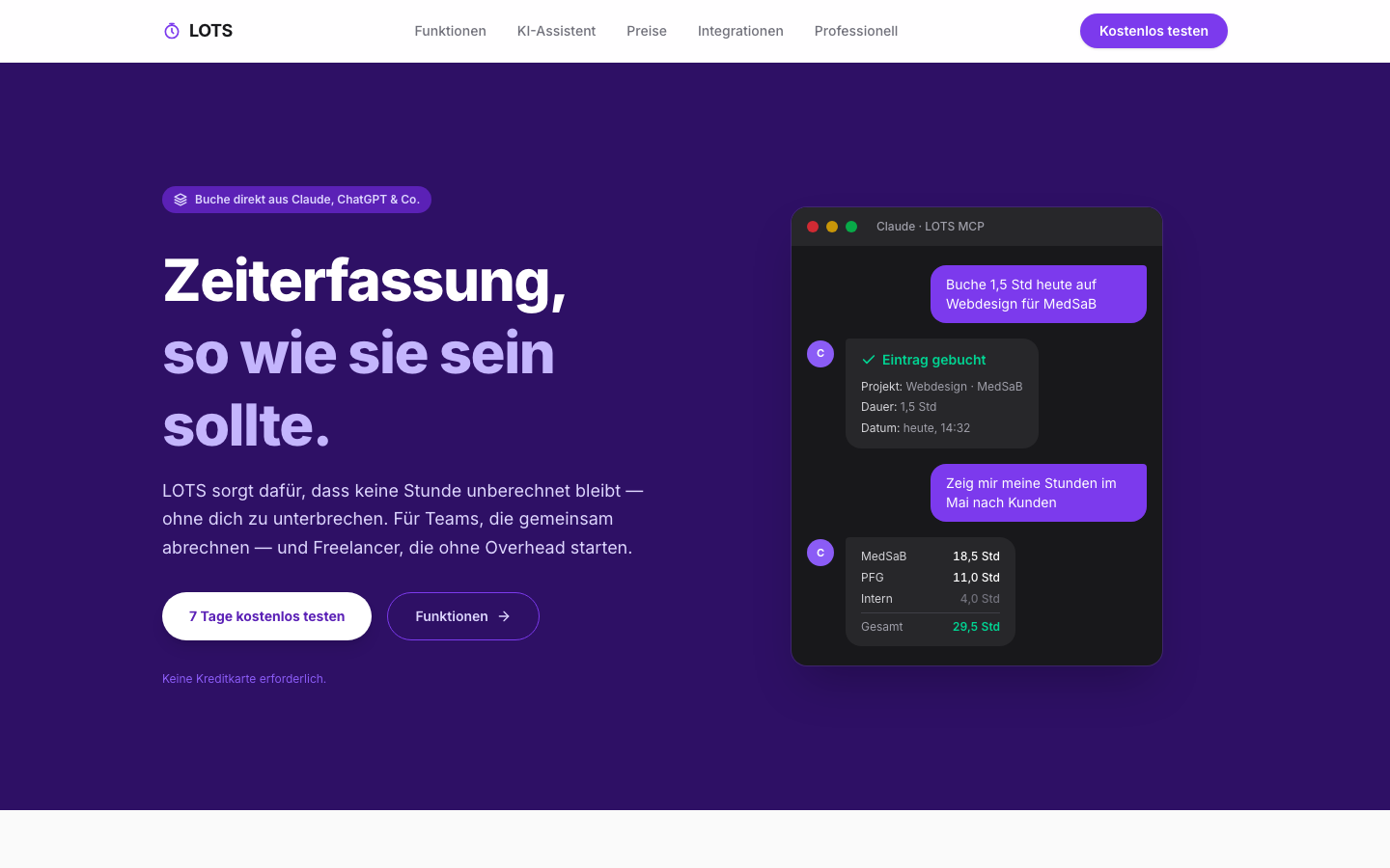 LOTS Marketing-Website